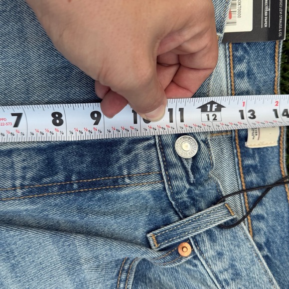 Levi's 501 90s Western Chaps JeansLight Wash Straight Leg 31x30 New With Tag - Picture 9 of 9